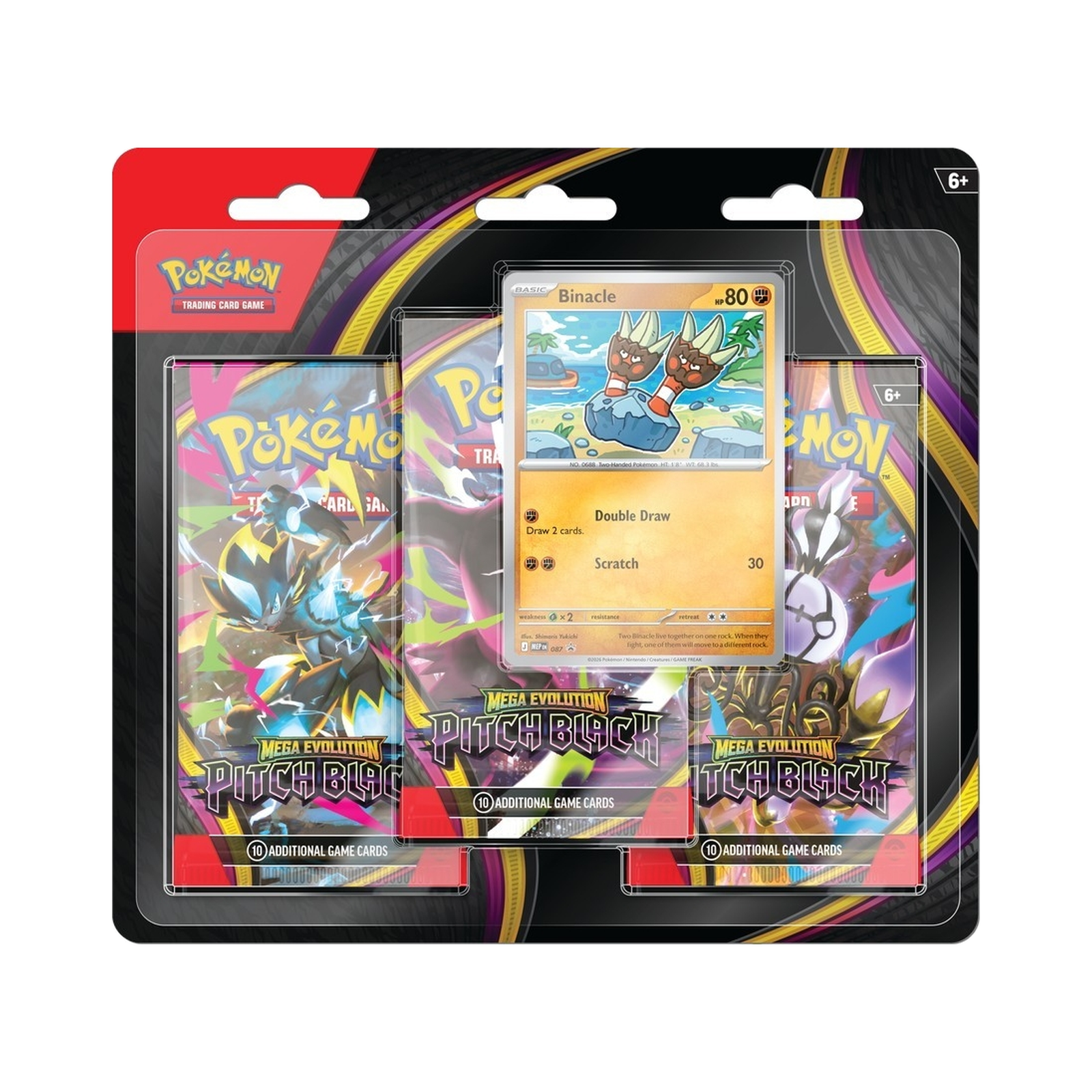 Mega Evolution—Pitch Black 3-Pack Blister – Binacle